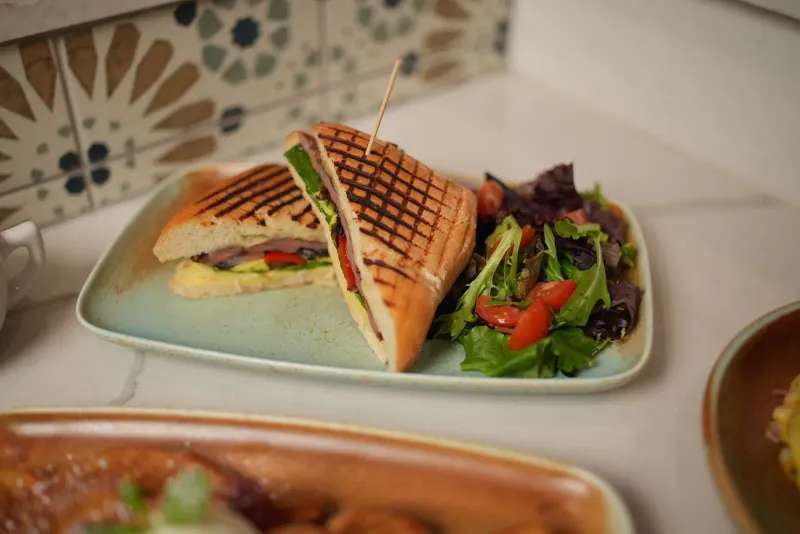 Savor the Delight: Gourmet Panini and Greens